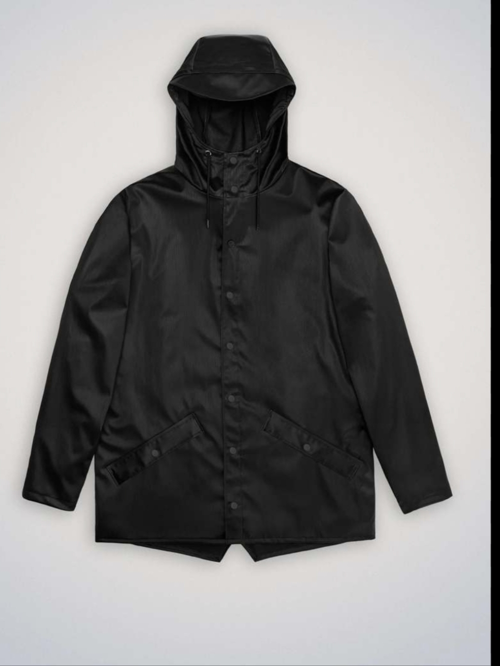 Rains W3 Jacket Black Grain